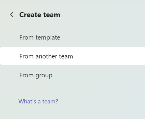 From another team or from group