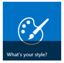 What's your style button from Getting Started tiles