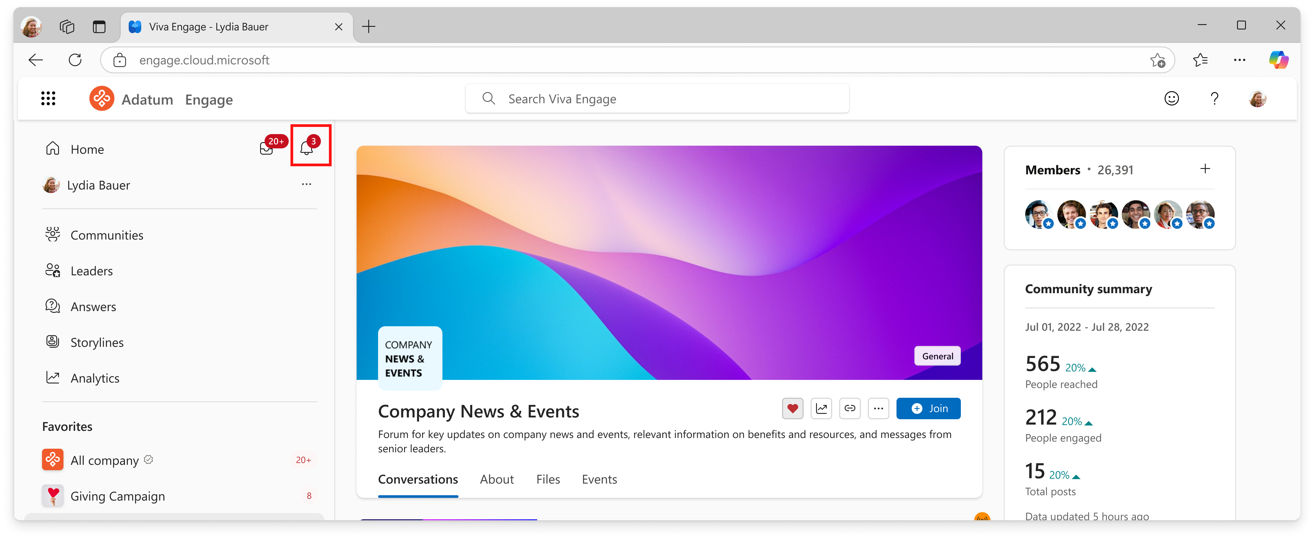 Team town hall events banner