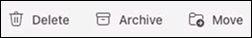 Outlook for Mac archive button