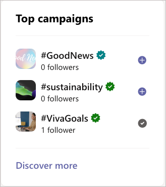Discover more shows you all campaigns on the campaign hub.