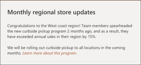 screenshot of the text web part